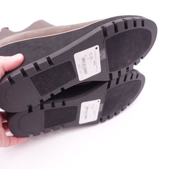 Eileen Fisher Quill Ankle Bootie Wedge Platform Rye Brown Knit Size 10 - Picture 6 of 8